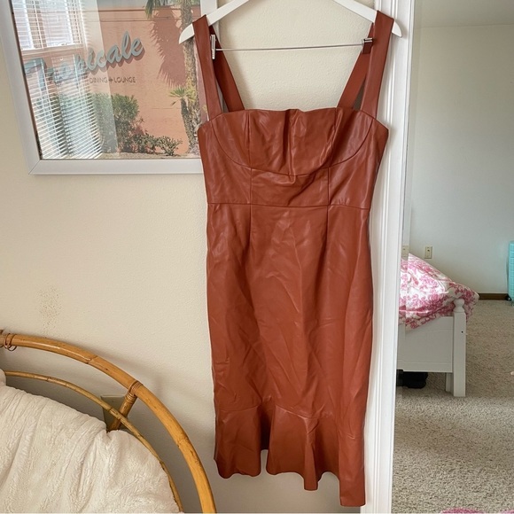 Anthropologie Hutch Square-Neck Faux Leather - Picture 4 of 8